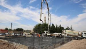 Akziyaret Çok amaçlı salonunun temeli atıldı