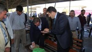 Ekinci’den buğday pazarı esnafına müjde