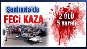 Şanlıurfa'da yollar kan gölüne döndü 2 ölü, 5 yaralı