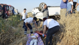 Siverek'te trafik kazası 4 Yaralı