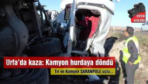 Tır ve kamyon şarampole uçtu: 2 yaralı