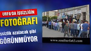 Urfa'da İşsizliğin Fotoğrafı
