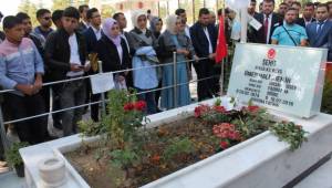 350 genç Ömer Halisdemir’in mezarını ziyaret etti