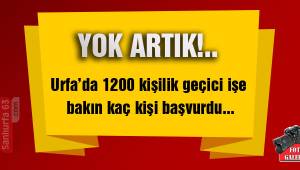 Bin 200 kişilik geçici işe 6 bin başvuru