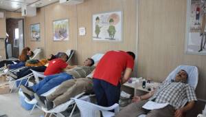 Ceylanpınar'da kan bağışına yoğun ilgi