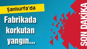 Fabrikada korkutan yangın