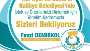 Haliliye'de Halk günü toplantıları devam ediyor