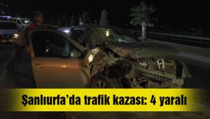Şanlıurfa’da trafik kazası: 4 yaralı