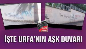 Şanlıurfa’daki aşk duvarı temizlendi