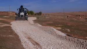 Dolapçı mezrasında stabilize yol çalışması