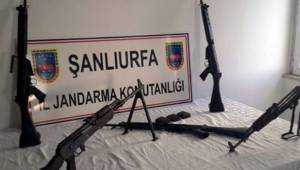 Birecik'te Uzun namlulu silahlar yakalandı