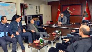 Kahraman şehit polis için taziye ziyareti