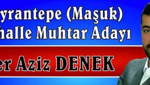 Halka Hizmet Hakka hizmet düşüncesiyle oylarınıza talibim