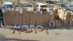 Şanlıurfa'da 101 bin 390 paket sigara ele geçirildi