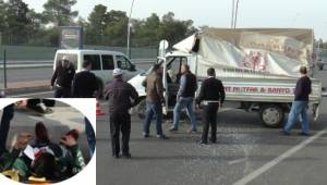 Urfa Milli Eğitim müdürlüğü önünde kaza, 5 yaralı