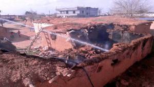 Akçakale'de Yangın