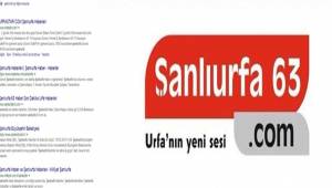 Anlatmaya Gerek Yok Urfa'nın En Çok Okunan Haber Sitesiyiz