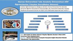 Harran Üniversitesinde AÖF Yüz Yüze Eğitiim Veriliyor