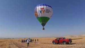 Göbeklitepe'de sıcak hava balonu havalandı