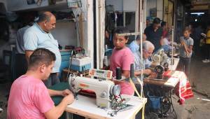 Şanlıurfa’da terzilerin yoğun bayram mesaisi