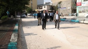 Canpolat, Köprübaşındaki çalışmaları yerinde inceledi