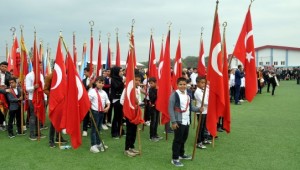Suriye sınırında cumhuriyet coşkusu 