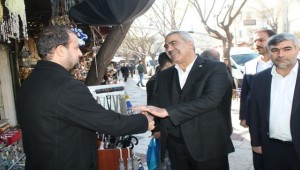 Başkan Erat ve Heyeti Balıklıgöl Esnafını Ziyaret Etti