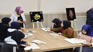 Siverek'te Öğrenciler Naht Sanatını Öğreniyor