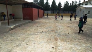 15 Temmuz İlkokul Bahçesine Parke Taşı Döşendi