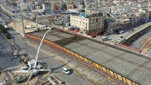 Karakoyunlu Köprülü Kavşağında Beton Dökümü