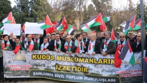 Şanlıurfa Kudüs için tek yürek oldu 