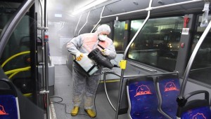 Binlerce Yolcunun Taşındığı Otobüslerde Dezenfeksiyon