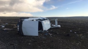 Buzlanan Yolda Şarampole Devrildi 6 Yaralı