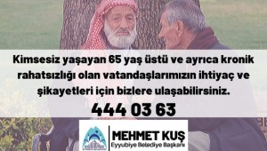Eyyübiye Belediyesi yaşlıları unutmadı 
