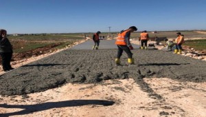Viranşehir’de 5 Mahallede Beton Yol Çalışması Başladı