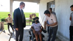 Engelli çocuğun akülü tekerlekli sandalye hayali gerçekleşti 