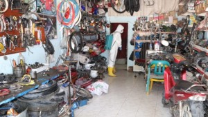 Viranşehir'de dezenfekte çalışmaları devam ediyor