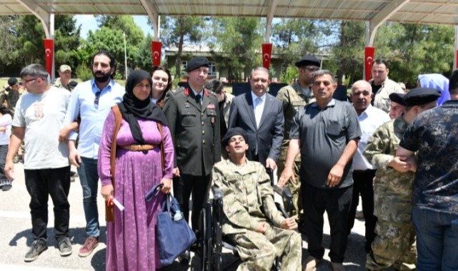 36 Engelli genç temsili asker oldu. (Video)