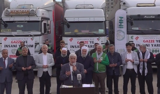 Gazze İçin Seferberlik Büyüyor: Şanlıurfa'dan Yeni Yardım Konvoyu